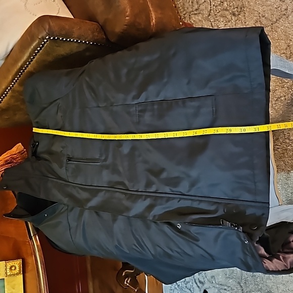 Roundtree & Yorke Black Water Resistant Double lined coat with hood size XXL - Picture 12 of 12